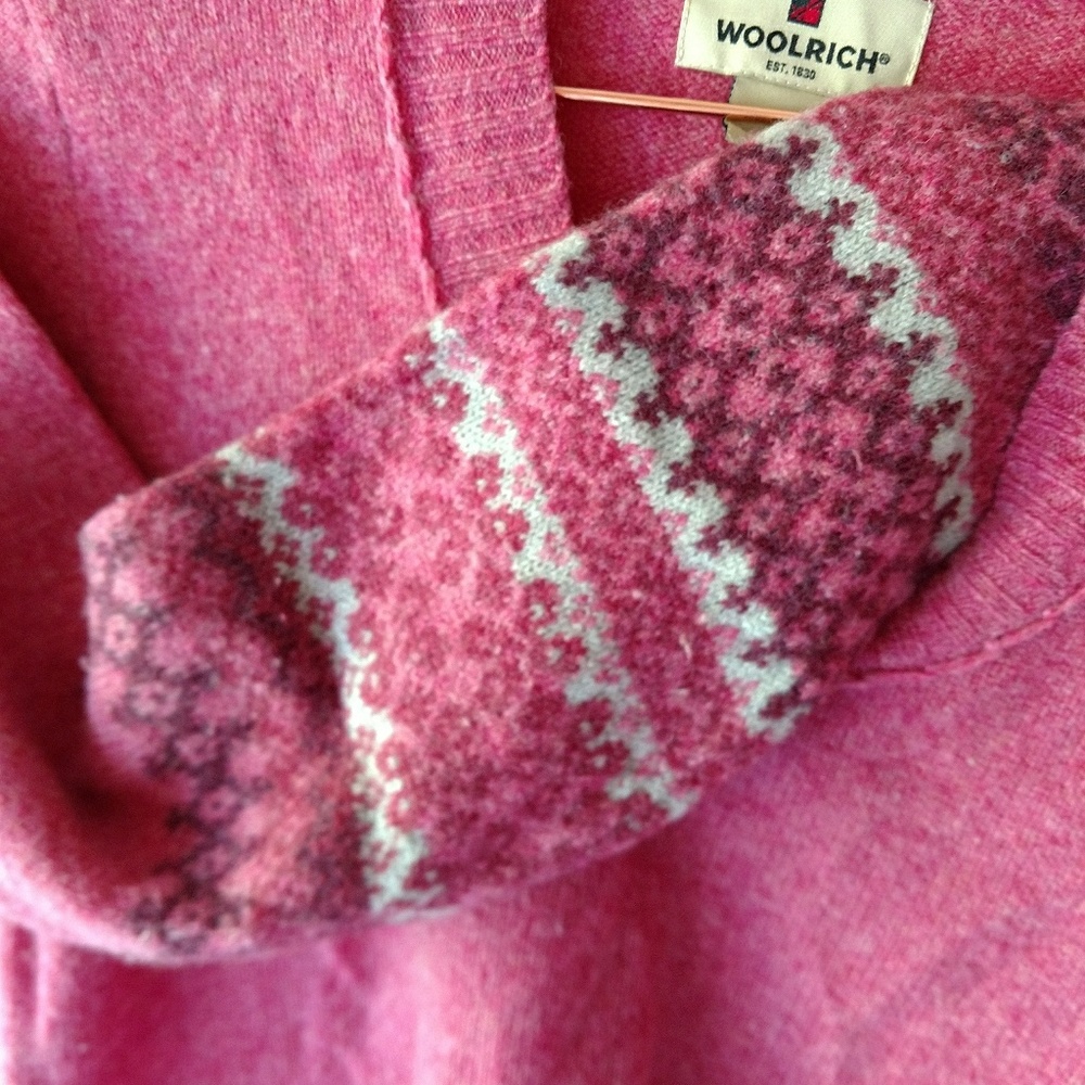 Woolrich pink sweater 100% wool size S